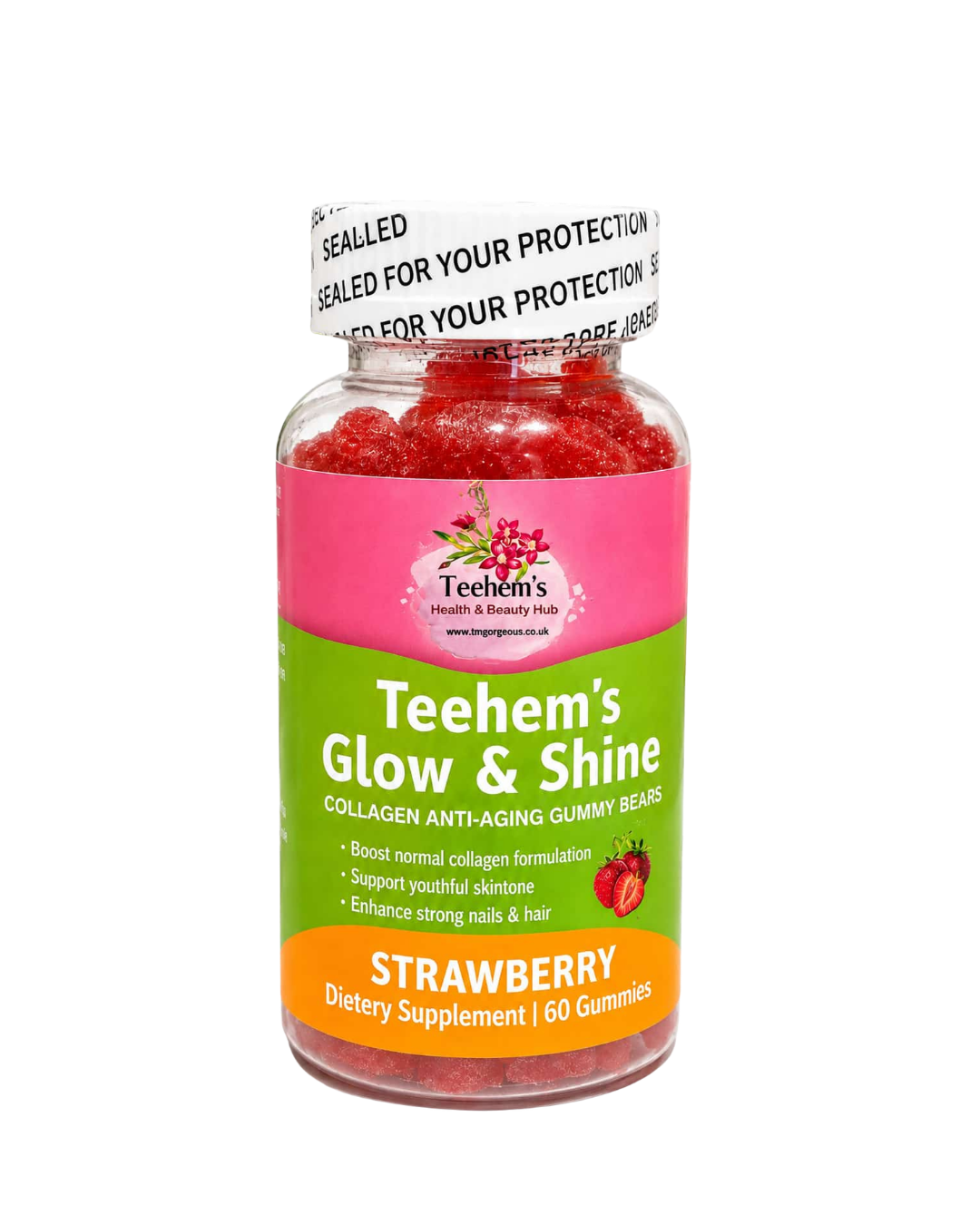 Teehems Glow & Shine Collagen Gummies